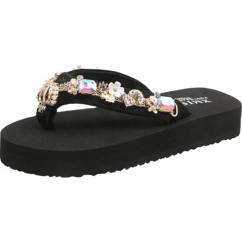 Dimond Girls Princess Shoes Outer FootWear Parent Child Summer Shoes Women Slippers Anti-skid Kids Flip-flops Woman Beach Shoes