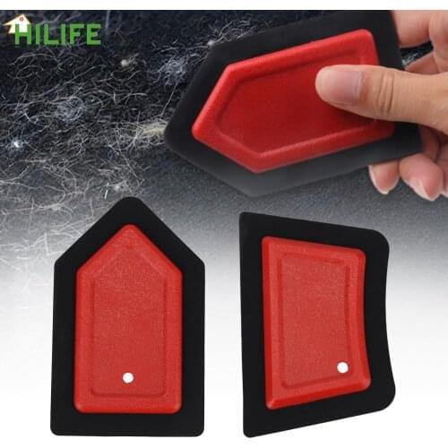 Pet Hair Removal Portable Pet Hair Remover Scraper Silicone Brush Dog Hair Removal Device Car Sofa Detail Scraper