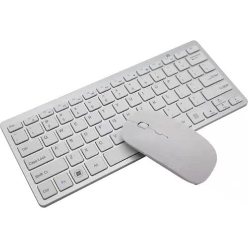 2.4GHz Wireless Keyboard Set Ultra-thin Compact Portable Small Wireless Keyboard Mouse Suitable for Computer Notebook