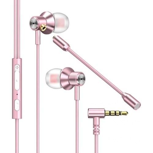 Universal Reliable Stereo Metal In-ear Earphone Stereo Wired Earbud Fine Workmanship for Live Streaming