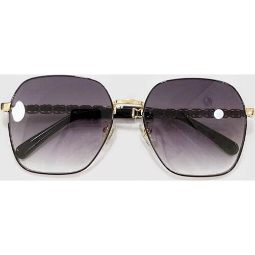 TOP Quality Square Sunglasses Women UV400 Brand Designer Metal Frame Fashion Gradient Sunglasses With Box