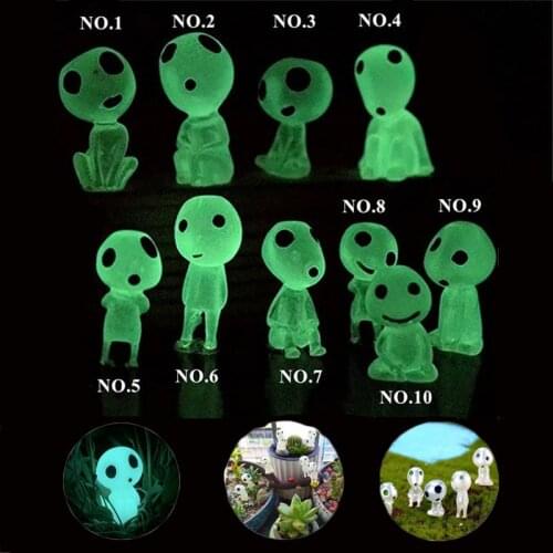 10pcs Halloween Luminous Fairy Doll Ornament Glow In The Dark Garden Ghost Princess Garden Yard Decor Halloween Party Supplies