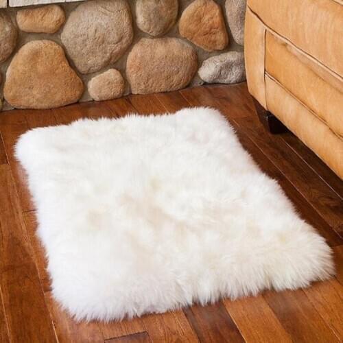 100% wool Sheepskin sofa fur carpet livingroom bedroom rug shaggy tapete pad bed rug home room retangle carpet soft sofa tapis