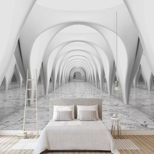 Custom 3D Wall Cloth European Roman Column Arch Church Building 3D Large Mural Living Room Bedroom Background 3D Wall Wallpaper