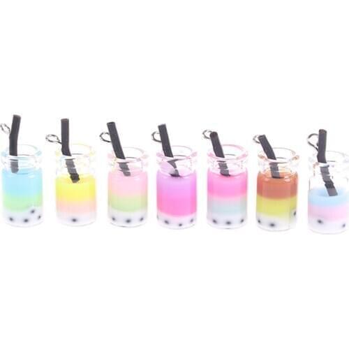 5pcs Dollhouse Mini Milk Tea Water Cup Miniature Dollhouse Accessories Cups Toy Mini Decoration Gifts