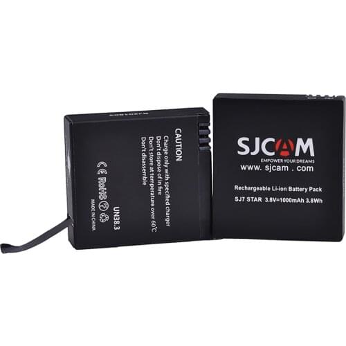 SJ7 Star Battery 1000mAh Original SJCAM SJ7 Star Rechargeable Battery for SJCam SJ7 Action Cameras