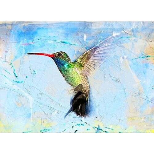 Full Square/Round Drill 5D DIY Diamond Painting "Color Hummingbird" 3D Rhinestone Embroidery Cross Stitch 5D Home Decor Gift