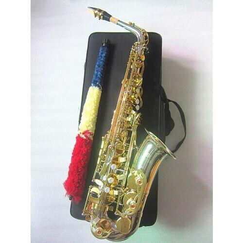 Jupiter JAS 1100SG New Eb Alto Saxophone Brass Nickel Plated Body Gold Lacquer Key E-Flat Music Instruments Sax and Case