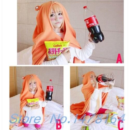 Anime Himouto! Kawaii Cute Umaru-chan Cosplay Hamster Cloak sleepwear Pajamas shirt Blanket Quilt Flannel
