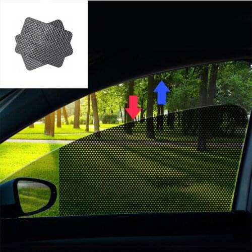 Car Sunshade Shading Net UV Protection Side Window Car Window Post Electrostatic Adsorption Sunscreen Heat Insulation Glass Film