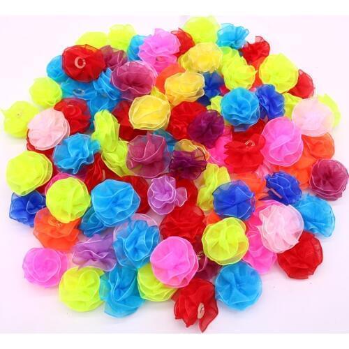 50/100X Handmade Cute Pet Puppy Dog Cat Hair Bows Bright Color Dog Hair Accessories Grooming Bows for Small Dogs Pet Products