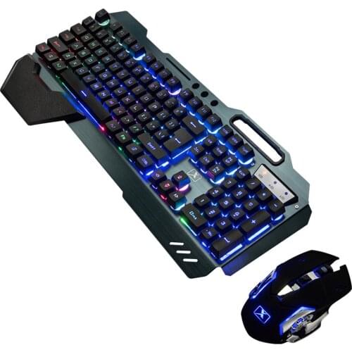 New K680 Wrangler Rechargeable Wireless Keyboard Mouse Set Usb 2.4GHz Gaming Keyboard Mouse Kit Combos For PC Laptop