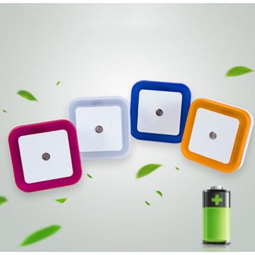 Wireless Sensor LED Night Light EU US Plug Square Night Lights For Baby Children Living Room Bedroom Corridor Lighting Lamp