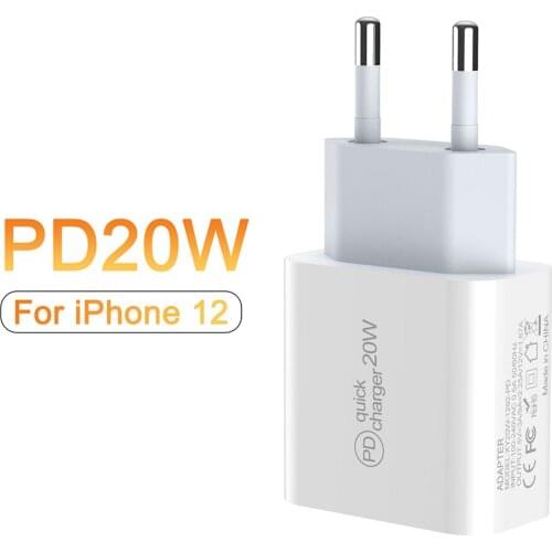 Quick Usb Phone Charger Universal PD 20W QC3.0 USB Type C Fast Charging for iPhone 12 Pro Max 11 Mini 8 Plus Xiaomi Charger New