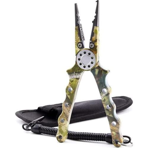 CrazyShark 19cm Aluminum Fishing Pliers Tungsten Cutter for Braid Line Remove Hook Split Ring Meisai Carp fish Goods For Fishing