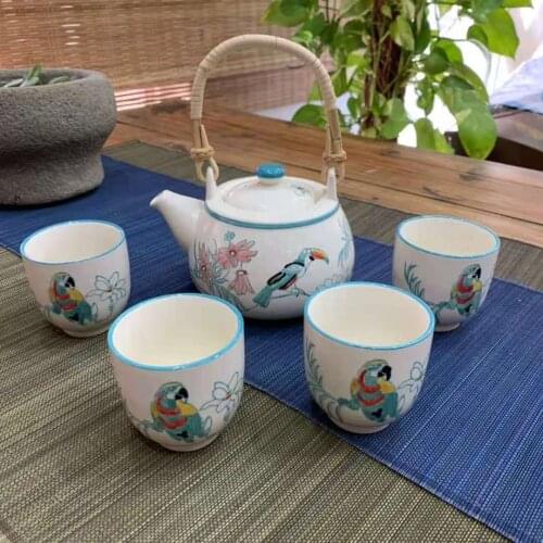 Jingdezhen bone china tea cup with tea saucer 4 pieces set