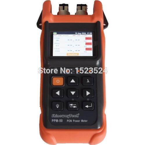 ShinewayTech PPM-50 PON Optical Power Meter for Bpon Epon Gpon 1310/1490/1550nm