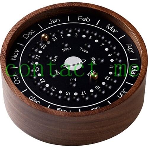 【Planet Calendar】Creative gifts, wooden ornaments, black technology gifts, birthday gifts, Valentines Day gifts