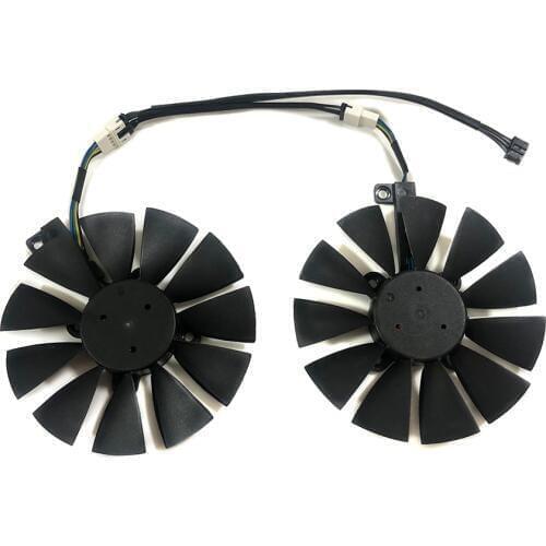 2pcs/set FDC10U12S9-C GTX 1070/1060 DUAL GPU Video Cooler Fan For ASUS GeForce EX-GTX1070 EX-GTX1060 Graphics Card Cooling
