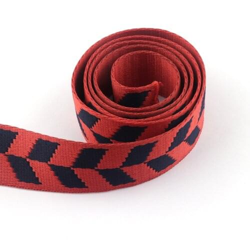 1.5inch Red Webbing Tape Purse strap Canvas Knapsack Strapping Sewing Bag strap Belt Accessories