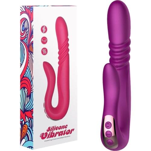 SECWELL Thrusting Dildo Vibrator 9 Frequency G-spot Clitoris Vibration Rotating Penis Vibrator Female Masturbation Woman Sex Toy