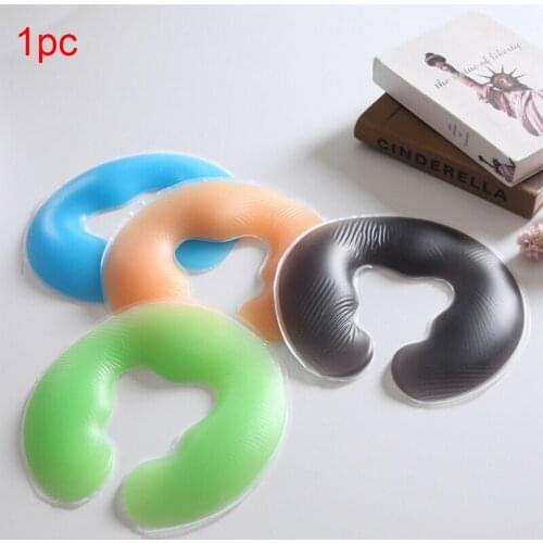 U-shaped pillow body relaxation travel rest washable elastic neck comfort soft facial salon massage portable silicone pillow