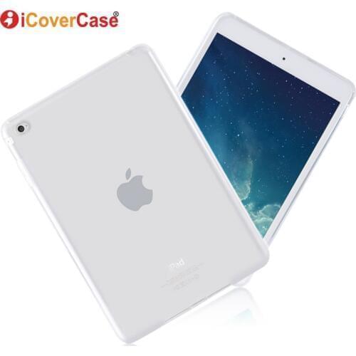 Protector Case For Apple iPad Mini 4 Mini4 Silicon Cases Cover Clear Color Soft Skin Shell Tablets Pad Accessory Etui Coque Capa