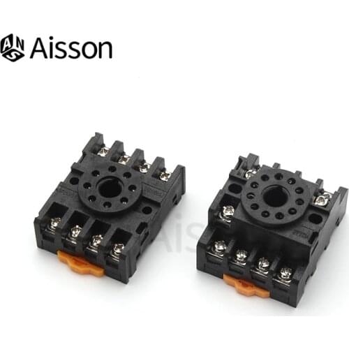 1pcs Relay Socket Base PF083A 8Pin PF113A 11Pin For DH48S ST3P AH3-3 MK2P JTX-2C H3CR Rail Mounting