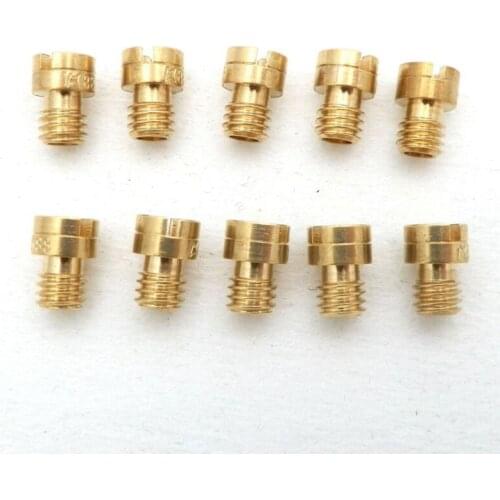 10 Sizes Main jet M4 Scooter For Keihin Size 40-58 4x0.7mm Round Head For GY6 PZ19 139QMB