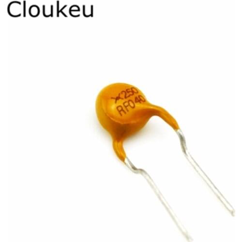 10Pcs TRF250-040 PPTC Resettable fuse 250V 0.04A 40MA RF040