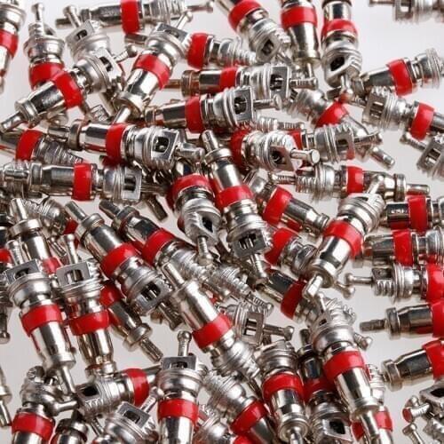 100Pcs/Set Car Replacement Tire Tyre Valve Stem Core Part New Q9QD