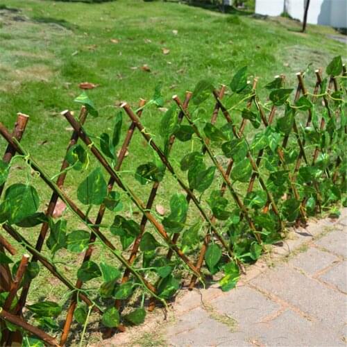 40cm/70cm Expanding Trellis Fence Retractable Fence Artificial Garden Plant Fence UV Protected Privacy Screen For Outdoor Indoor