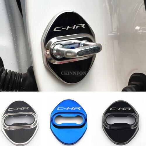 50Set 4Pcs/Set Door Lock Decoration Protection Cover Emblem Case for Toyota C-HR CHR Accossories Car Styling