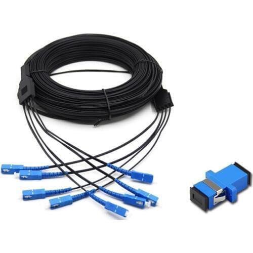 500M Outdoor SC UPC 4Cores FTTH Drop Patch Cable SC Singlemode outdoor G657A Fiber optic patch cord fiber optic jumper Cable