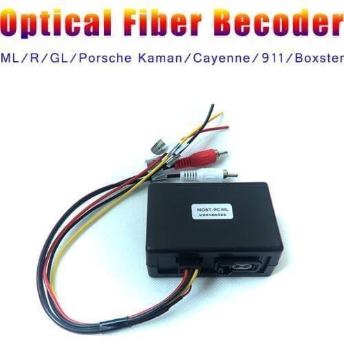 Audio input For benz W164 W251 fiber box aux in optical fiber ML GL R SLK for cayenne decoder boxster cayman amplifier BOSE