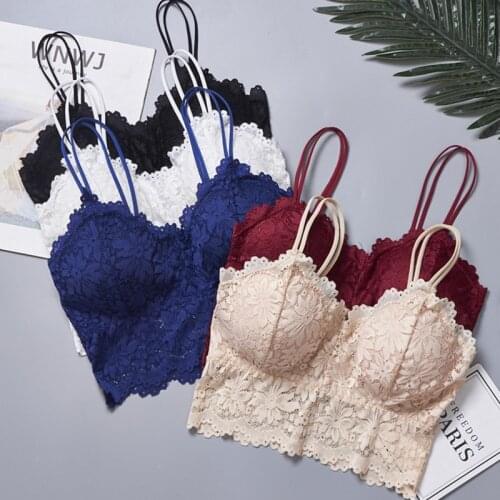 Wire Free Push Up Bra Body Shaping Sexy Flower Lace Bra Top Women Plus Size Bralette Underwear Lingerie Full Cup Seamless Bras