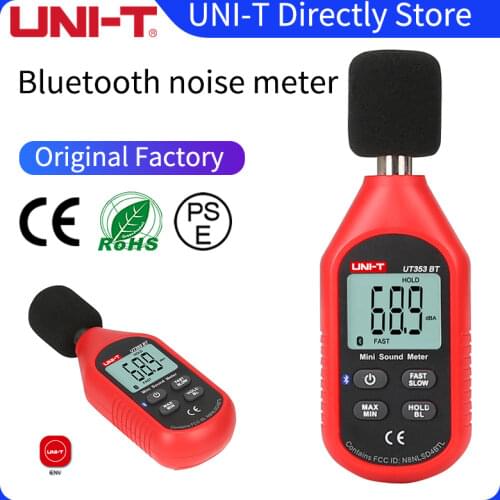 UNI-T UT353BT Sound Level Meter Digital Bluetooth Noise Meter Tester 30-130dB Decibel Monitoring Sound Level Meters