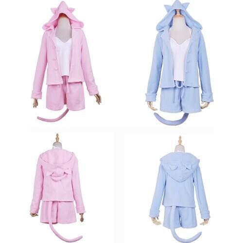 Re:Life in a different world from zero Cosplay Rem Ram Sexy Cat Ear Ver Costume Women Anime Re zero Cosplay Pajamas CLOTHES