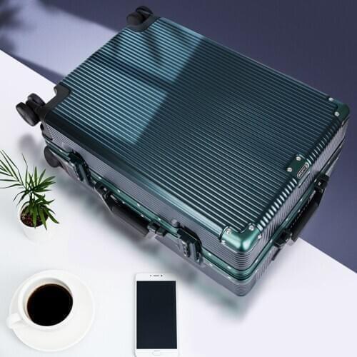 Letrend 28 Inch Aluminium Frame+ABC+PC Rolling Luggage Universal wheel Trolley Box 20'Boarding Suitcase Women Travel Bag