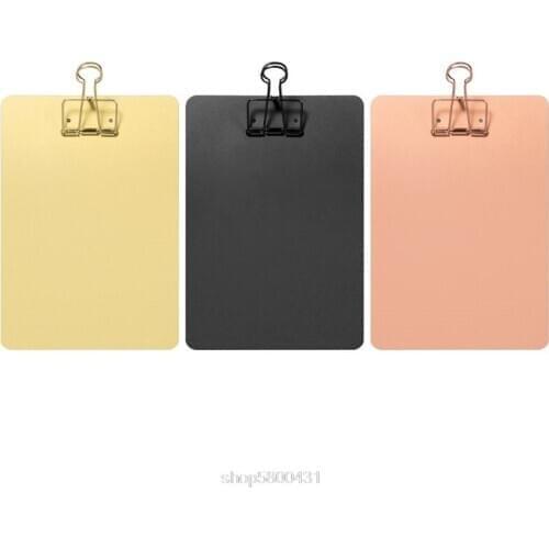 Metal Clipboard Writing Pad File Folders Document Holder School Office Stationery Supply D01 20 Dropshipping