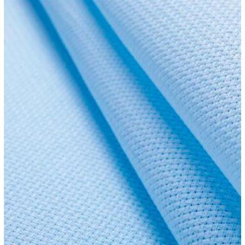 Sky light blue Cross Stitch Fabric White/Black/Red/Off-white 50X50cm 14 Count (14 CT) Best Quality Free Shipping Aida Cloth