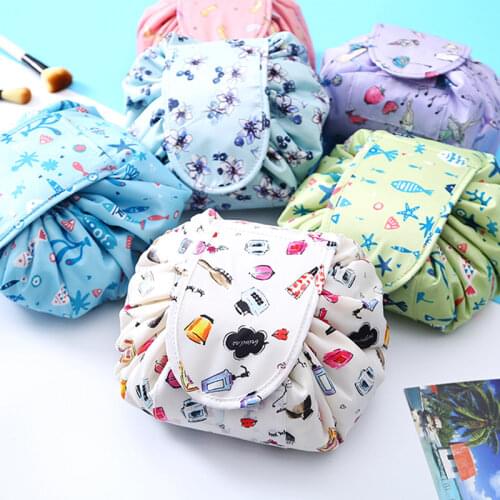 Large-capacity Organizer Travel Artifact Ins Wind Small Fresh Lazy Portable Storage Bag Creative Colorful Rope Makeup Jewerly