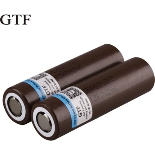 Rechargeable battery gtf, 3.7v ion-lithium hg2 battery 18650, 3000mah, flashlight battery hg2, 30a, discharge current