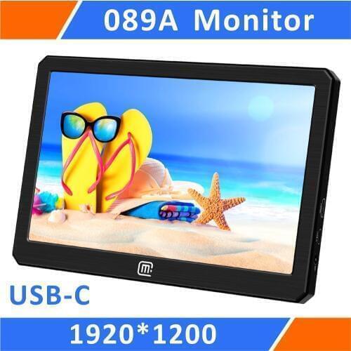 Portable HDR Gaming Monitor-8.9 Inch 1920*1200 IPS QHD LCD Display USB Powered for Xbox,PS4,PS3,Raspberry Pi And Mini PC(089A)