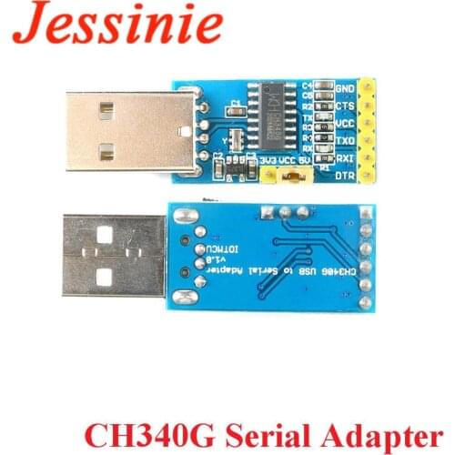 CH340G USB to TTL Serial Adapter Downloader 3.3V 5V Converter Pro Mini STC ISP For Arduino