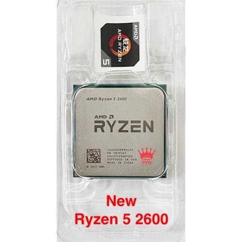 AMD Ryzen 5 2600 R5 2600 3.4 GHz Six-Core Twelve-Thread CPU Processor YD2600BBM6IAF Socket AM4 new without fan
