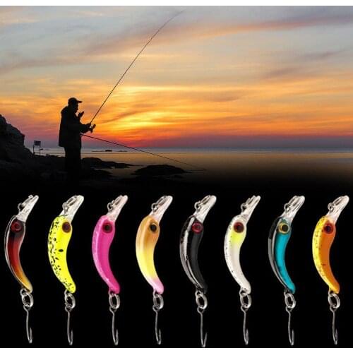 Fishing Lure 4cm/1.5g Mini Crankbait Wobbler Fishing With Durable Artificial Tackle Good Balance Anti-corrosion Hook Bait