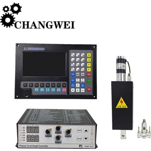 CNC Controller Plasma flame cutting motion control system F2100B+CNC plasma Kit F1621 Torch Height Controller JYKB-100 24VDC