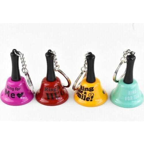 Dog Handheld Bell Keychain Call Ringing Potty Alarm Service Dinner Durable Creative Pet Training Supplies Color Random