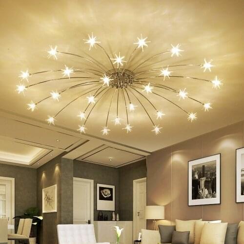 Modern Ice Flower Glass Pendant light Bedroom Kitchen Children Room Sky Star Pendant Lamp Designer Lighting Fixtures